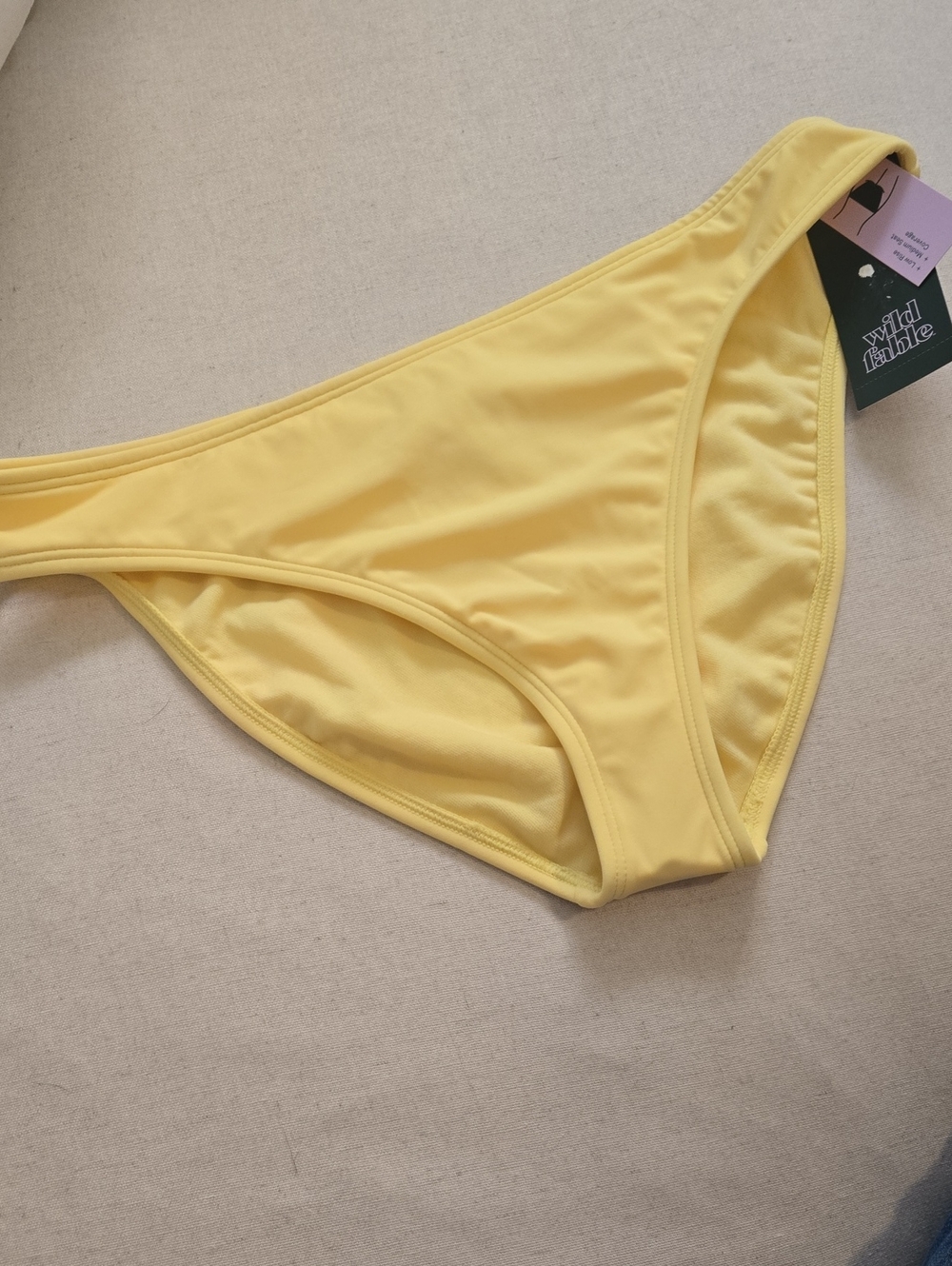 Yellow bikini bottom. NWT
